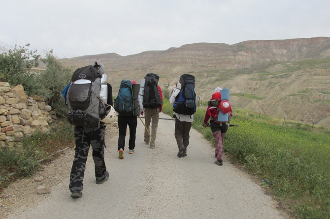 Треккинг и каньонинг в Иордании апрель 2015. Часть 2. Wadi Karak (Горный туризм)