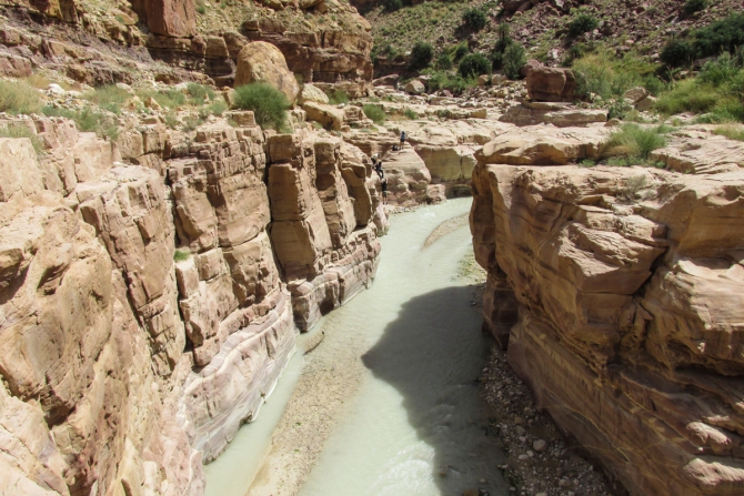 Треккинг и каньонинг в Иордании. Wadi Hasa. Самый длинный пешеходный каньон (Горный туризм)