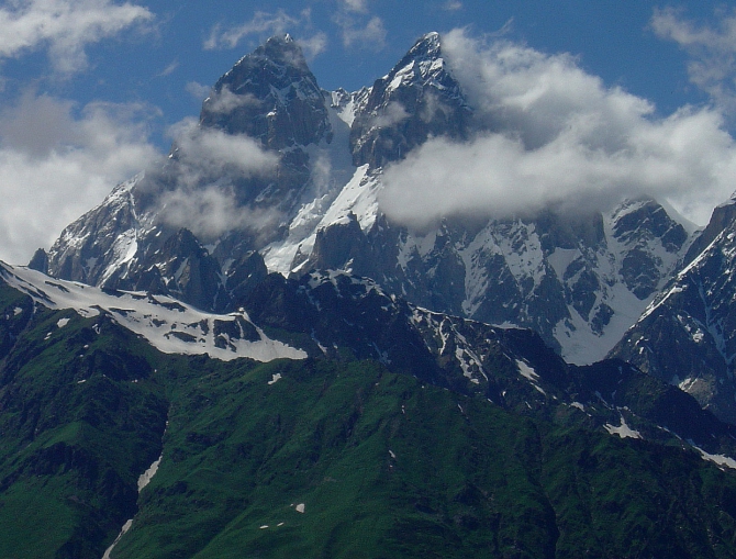 Фотоальбом видов Ушбы (Горный туризм)