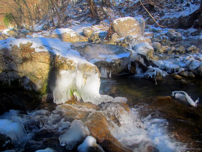 Зимний БКК. Фотографии (Туризм, россия, большой, каньон, крым, туризм, лед, вода)