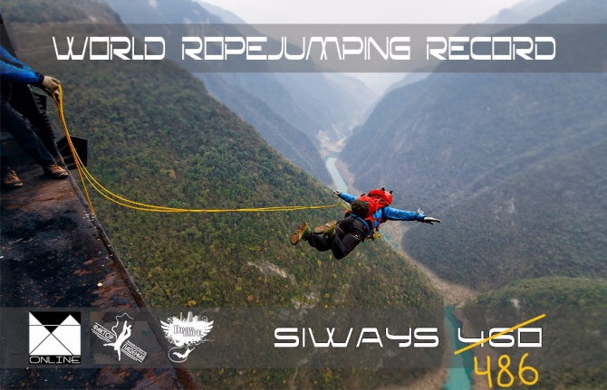 Проект Siways 460. Ropejumping record 2015 год (Ropejumping, record ropejump ropejumping base basejump basejumping siways siways460 роупджампинг роупджамп бейс бейсджампинг)
