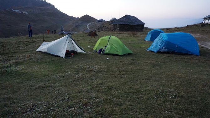 Бивак-флай на параплане в Северо-западной части Гималаев (Воздух, бивак флай, гималаи, индия, бир, полеты)