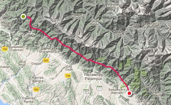 Бивак-флай на параплане к пику горы Даинкунд в Северо-западной части Гималаев (Воздух, полеты, гималаи, индия)