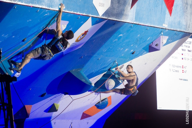 III зимние Всемирные военные игры в Сочи: Дмитрий Факирьянов и Дарья Кан заняли четвертые места в трудности (Скалолазание, скалолазание, скорость, трудность, боулдеринг)