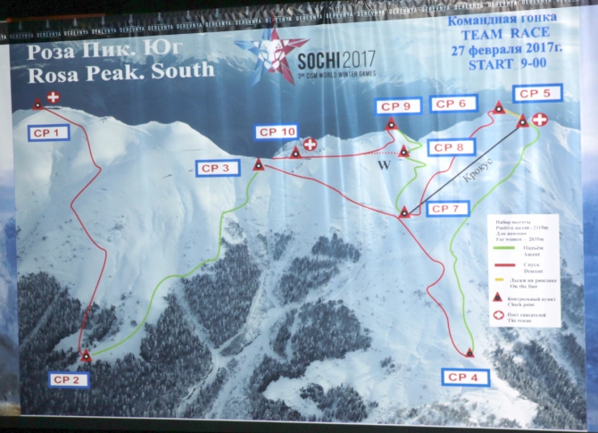 CISM 2017. Ски-альпинизм. Командная гонка. Не догоним, так погреемся. (Ски-тур, сочи, роза хутор, военные игры)