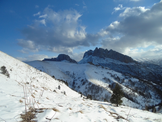 Зимний поход по маршруту Большой Тхач - Агиге - Малый Бамбак (Кавказ, Туризм)