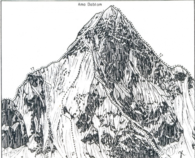 Рассказ славного испанского парня Санти Падроса о его восхождениях на Ама Даблам. С прологом и эпилогом. (Альпинизм, гималаи, франческо фацци, петер томко, свободный тибет 2065)