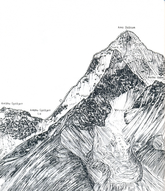 Рассказ славного испанского парня Санти Падроса о его восхождениях на Ама Даблам. С прологом и эпилогом. (Альпинизм, гималаи, франческо фацци, петер томко, свободный тибет 2065)