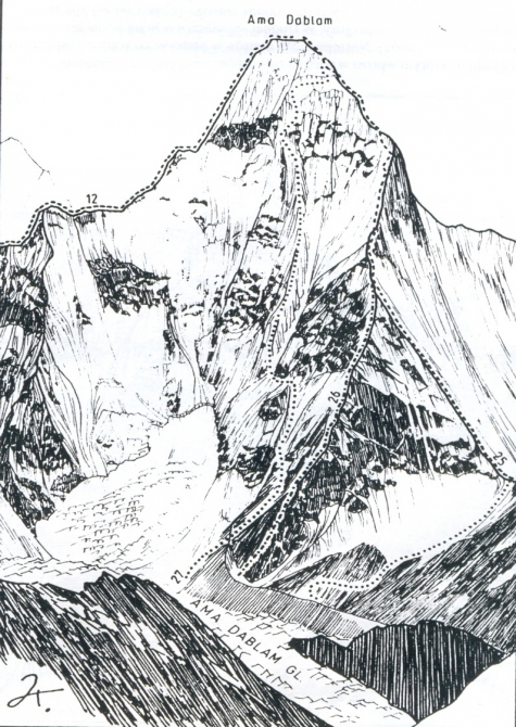 Рассказ славного испанского парня Санти Падроса о его восхождениях на Ама Даблам. С прологом и эпилогом. (Альпинизм, гималаи, франческо фацци, петер томко, свободный тибет 2065)