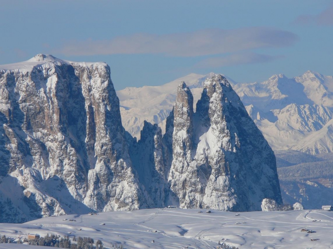 Доломиты, февраль 2009, фото (Горные лыжи/Сноуборд, горные лыжи)