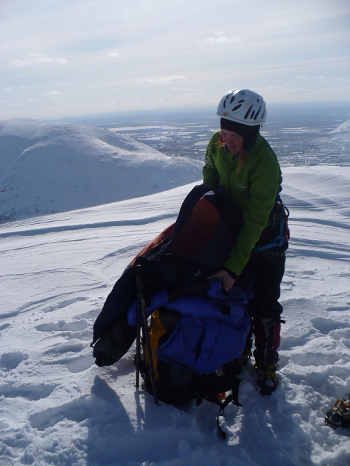 Тестирование пуховой куртки для экстремальных условий West Face Extreme (Альпинизм, ред фокс, red fox, пуховка, хибины)