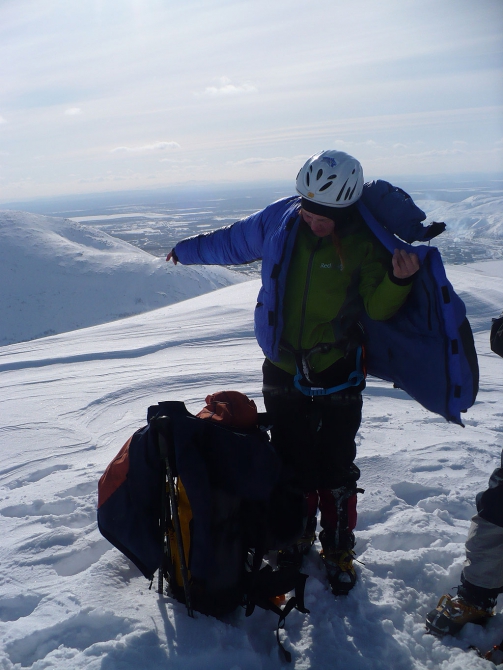 Тестирование пуховой куртки для экстремальных условий West Face Extreme (Альпинизм, ред фокс, red fox, пуховка, хибины)