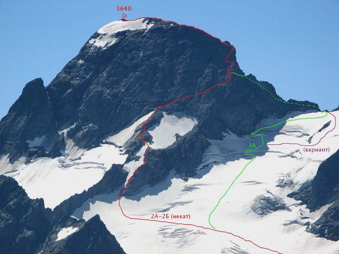 1 Восхождение на вершину София (Архыз) по некат. маршруту (Альпинизм, надежда, Софийский ледник, фото, видео)