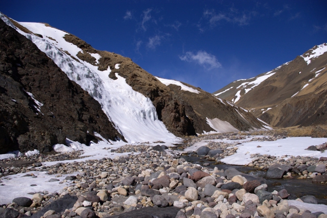 Эльбрус с севера - май 2009 (Путешествия, горы, кавказ, приэльбрусье, джилысу, фото)