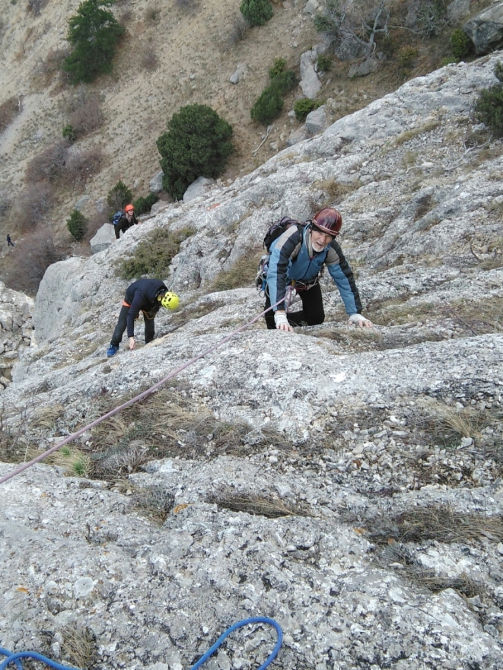 IMG_20190318_062922 А начинался, как единичка! Баба-Яга - свежий мультипитч в Ласпи. (Альпинизм, крым, Скала Рыжая, Ильяс- Кая, севастополь, скалолазание)