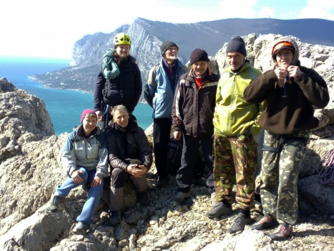 IMG-20190317-WA0020 А начинался, как единичка! Баба-Яга - свежий мультипитч в Ласпи. (Альпинизм, крым, Скала Рыжая, Ильяс- Кая, севастополь, скалолазание)