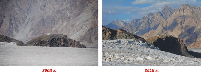 gms «Глобальное потепление» и изменение климата в высокогорье в сравнении старых и современных фотоснимков (Горный туризм, потепление климата, таяние ледников, памир, безопасность)