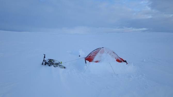 IMG_3392 Ничего, кроме снега (Вело, норвегия, тундра, арктика, велопоход, велотуризм)