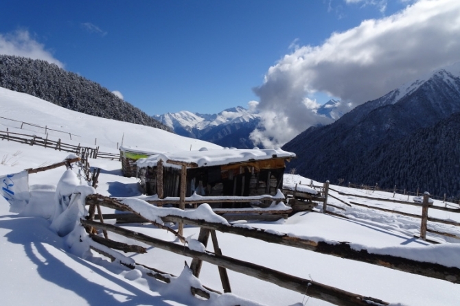 DSC01490 Наши февральские ски-туровские путешествия по Теберде и Домбаю (теберда, домбай, роман губанов, ски-тур.Алибек, джаловчат, Бу-Ульген)