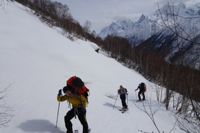 DSC01691 Наши февральские ски-туровские путешествия по Теберде и Домбаю (теберда, домбай, роман губанов, ски-тур.Алибек, джаловчат, Бу-Ульген)