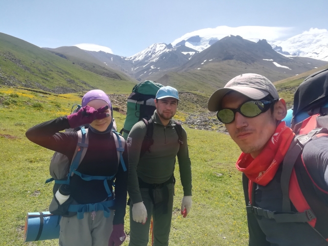 Горный поход 2КС вокруг Эльбруса (Май-Июнь 2019) Часть 2 (Горный туризм, кавказ, Отчет о горном походе вокруг Эльбруса, туризм)
