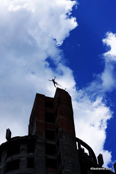 Роупджампинг с крыши здания высотой более 70 метров (молдова, фотифайв, 45)