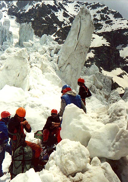 Ретро. Адишская авария 1989 года. (Альпинизм, спасательные работы, адишский ледопад)