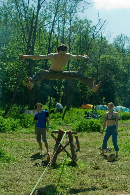 Non-stop Slackline!!! (троллей, minskonsight)