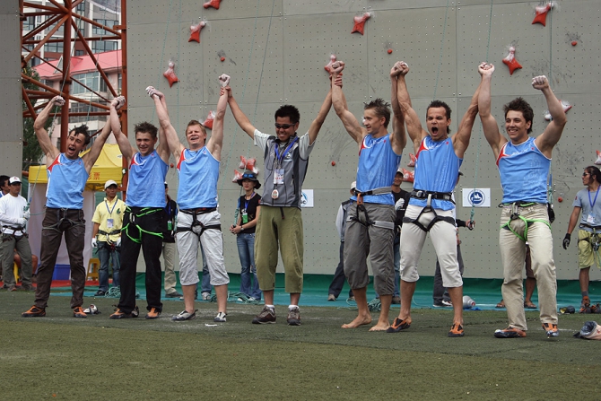 Чемпионат мира в Китае. Немного фото... (Скалолазание, синин, китай, скалолазание)