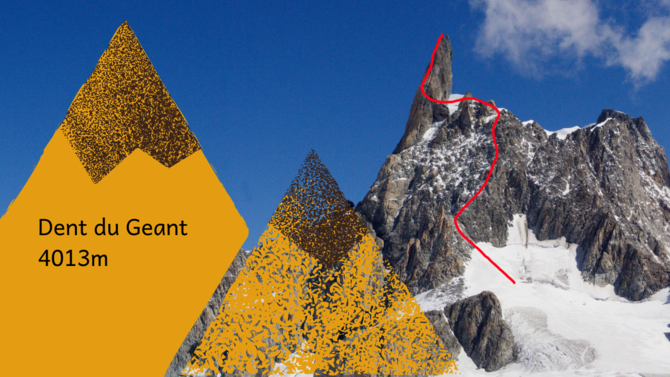Dent du Geant Normal Route -   +  ()
