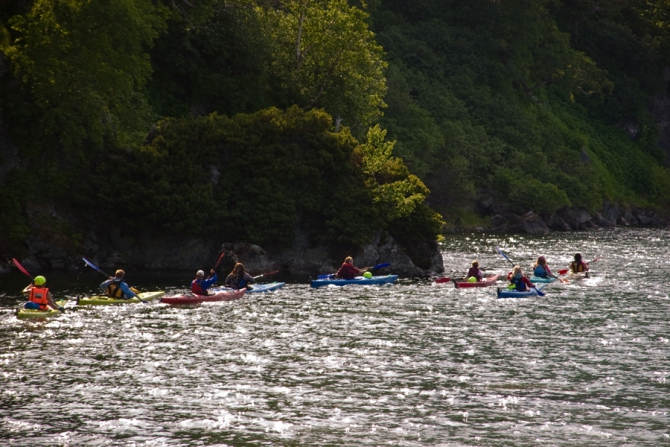 Маленький фототчёт со съёмок sea kayaking video 2009 на Камчатке (Вода, камчатка, каякинг)