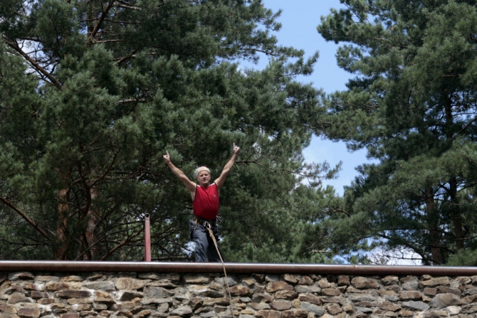 Каменный скалодром в Десногорске. Продолжение. (Скалолазание)