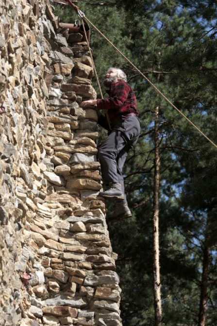 Каменный скалодром в Десногорске. Продолжение. (Скалолазание)