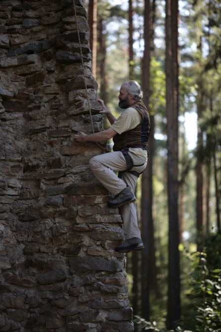Каменный скалодром в Десногорске. Продолжение. (Скалолазание)