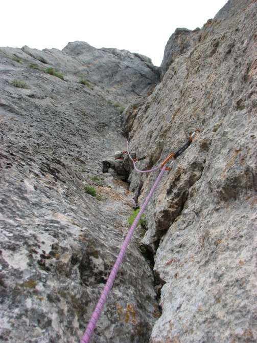 Пробит первый мультипитч на Северный Фишт - "Штрих" (Альпинизм, сотник, шаферов, западная стена, скалы юга, aq)