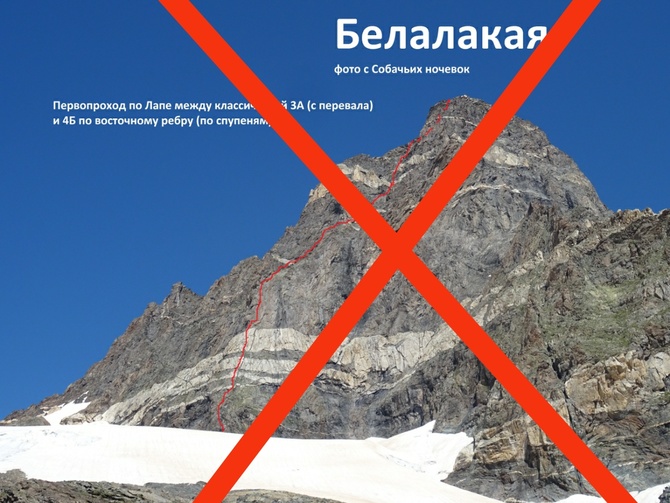 Закрытие маршрутов на Белалакаю и ближайшие вершины (Альпинизм)