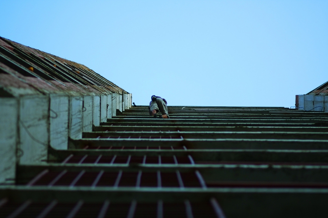 ДОМ 2 или 2 ДОМа (Скалолазание, билдеринг, buildering)