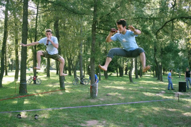 Первый слэклайн фестиваль (минск, slacklabs, слэклабз, minskonsight, хайлайн, highline, slackline)