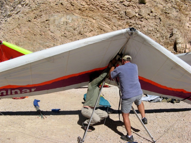 на параплане в Owens valley , 167 км за 7 часов (Воздух)