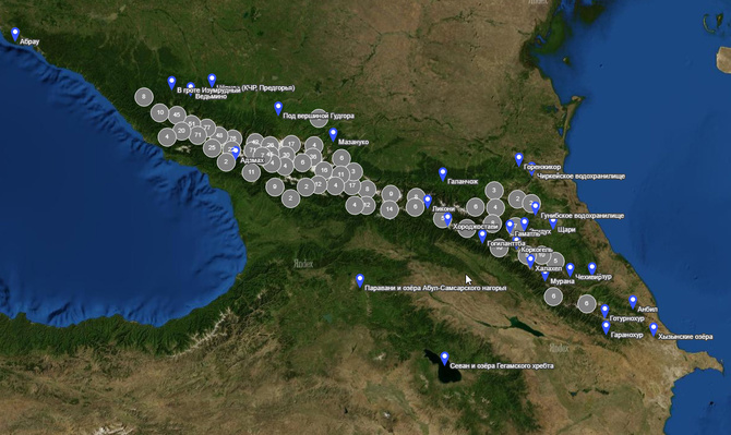 ljlakes Проект "Озёра Кавказа" готов! (Горный туризм)