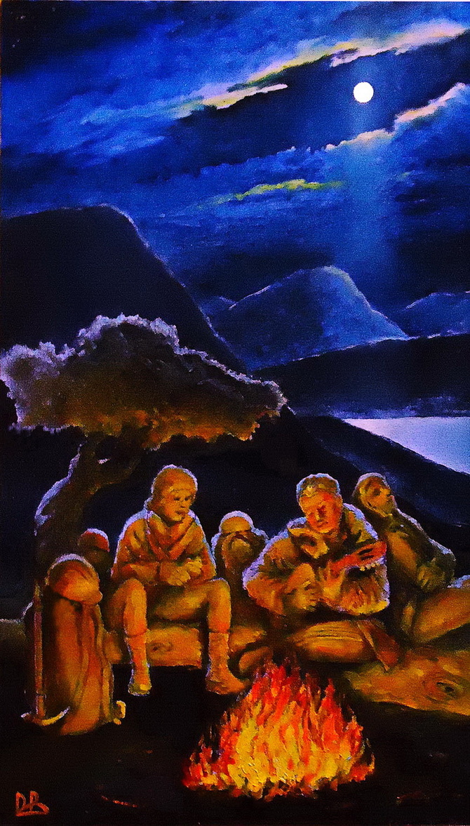 ПОД ЛЕТНИМ НЕБОМ ФАНСКИХ ГОР Под летним небом Фанских горит прощальный наш костёр (Горный туризм)