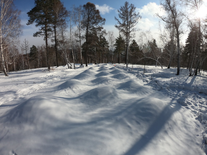 1 Могульная трасса в сноу-парке Tzarsky Rider (Горные лыжи/Сноуборд)