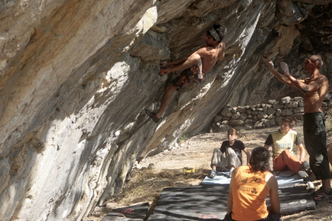 Грузинские скалолазы, участники Альпийских Игр в Батилимане. (Скалолазание)