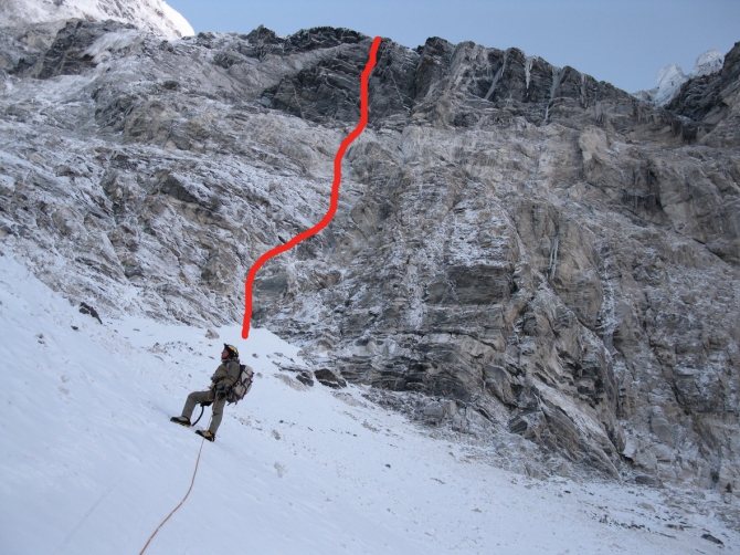 Номинанты "Хрустального пика 2009": Чо-Ойю по Юго-Восточной стене (Альпинизм, хрустальный пик, события, риск.ру, risk.ru, борис дедешко, денис урубко, горы, экспедиции, непал, 6б, первопроход, казахстан)