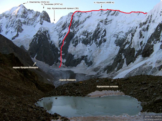 Номинанты «Хрустального пика-2009»: траверс Северного массива от Крумкола до пика Пушкина (Альпинизм, тихонов, риск.ру, саша абросимов, горы, северный массив, события, risk.ru, безенги, хрустальный пик)