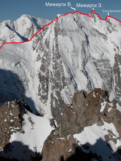 Номинанты «Хрустального пика-2009»: траверс Северного массива от Крумкола до пика Пушкина (Альпинизм, тихонов, риск.ру, саша абросимов, горы, северный массив, события, risk.ru, безенги, хрустальный пик)