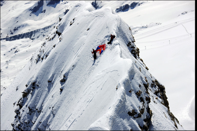 Первый speedfly спуск с вершины MATTERHORN... (Альпинизм)