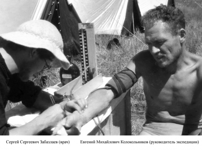 Пик Победа, 1949 (Альпинизм, инылчек, звездочка, колокольников)