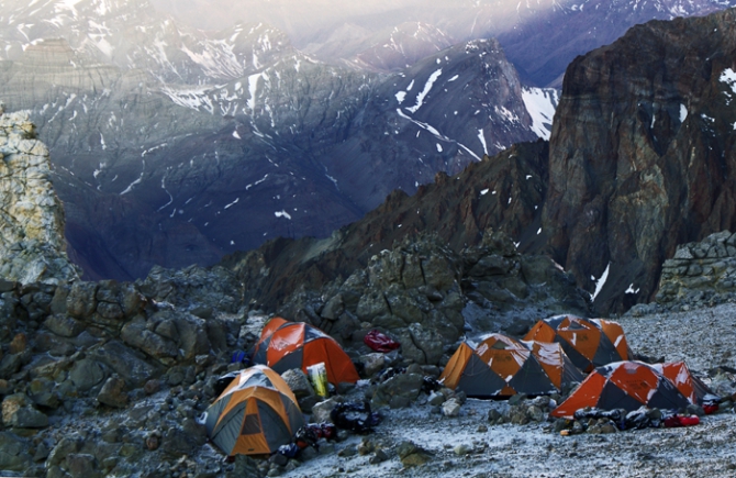 Новогодняя ночь на Аконкагуа. Ксения Чекулаева. (Горные лыжи/Сноуборд, сноуборд, бэккантри)