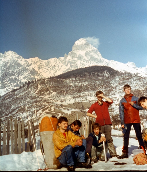 Ретро: зимняя Ушба-84. (Альпинизм, сванетия, мфти, суслов, зимний альпинизм)